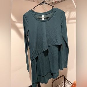 Latched Mama Asymmetrical Nursing Top Size Small